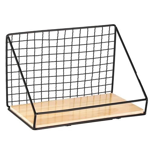 Floating Wall Shelves Rustic Wood Decorative Storage Shelf Wall Mounted Hanging Storage Rack for Living Room Office Bedroom Bathroom Kitchen image