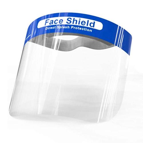 Safety Face Shield Anti-Fog Protection Face Covering Spitting Spray Oil Resistant Transparent Shield w/ Stretchy Elastic Band image