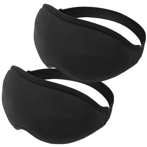 Sleep Eye Mask 3D Contoured Cup Light Blockout Sleeping Mask Eye Shade Cover Concave Molded Night Sleep Blindfold Mask w/ Adjustable Elastic Strap For image