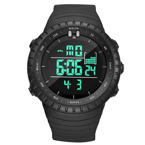 Digital Men Sports Watch Water-Resistant Military Tactical Wrist Watch with Date/Week/12/24H Display Alarm Stopwatch Function LED Backlight image