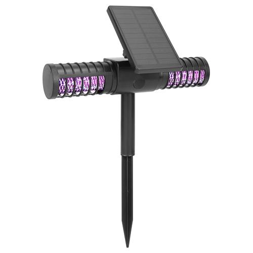 Solar Powered Bug Zapper LED Mosquito Killer Lamp Electronic Pest Control Repellent Insect Killer Repeller with Double Heads image