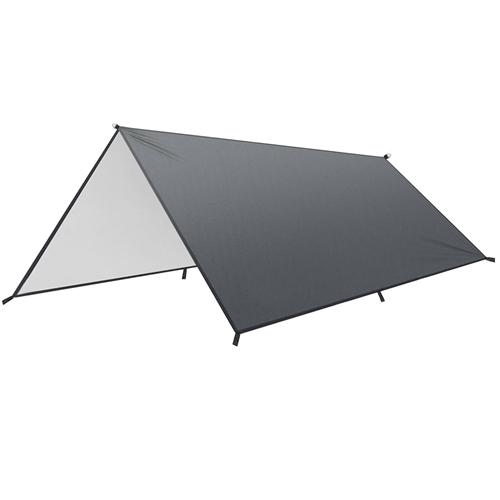 Waterproof Camping Tarp Kit Tent Canopy Rain Fly Awning Shelter for Outdoor Picnic Hammock Hiking Backpacking Travelling UV Protection 9.84*16.4ft image