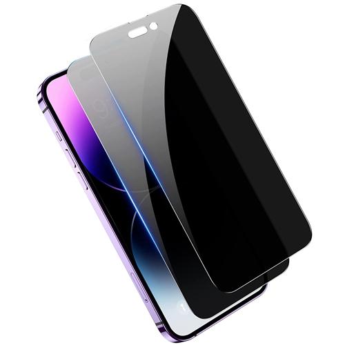 2Pcs Privacy Screen Protectors Tempered Glass Screen Film Full Coverage Screen Protector Fit for iPhone 14/14Plus/14Pro/14Pro Max/13/13Pro/13Max/12/12 image