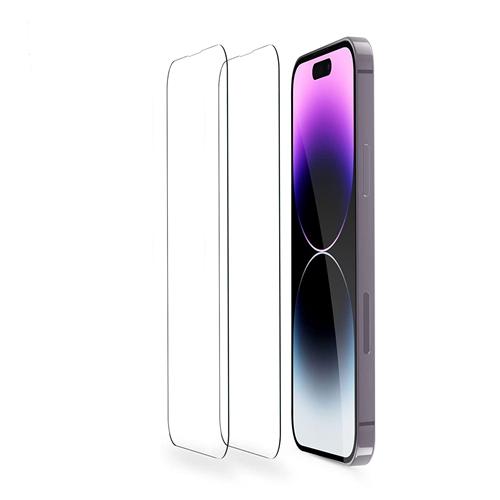 2Pcs HD Clear Screen Protectors Tempered Glass Film Full Coverage Screen Protector Fit for IOS Phone 14/14Plus/14Pro/14Pro Max/13/13Pro/13Max/12/12Pro image