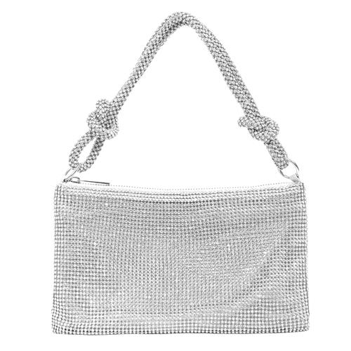 Women Glitter Evening Bags Shiny Rhinestone Lady Handbag Purses for Parties Wedding Cocktail image