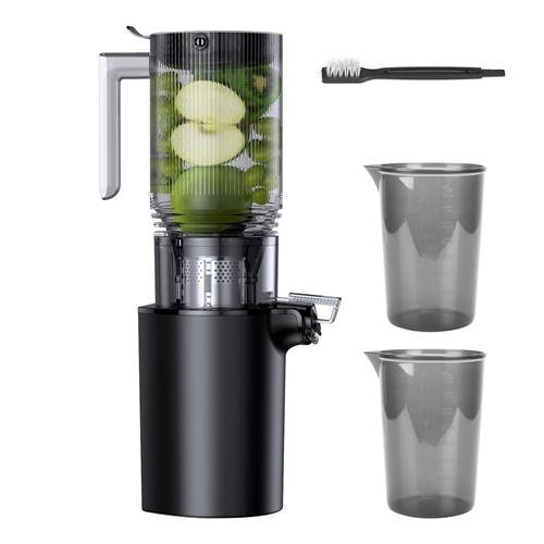 Cold Press Juicer Machine With 3.93In Feed Chute Fit Whole Fruits Vegetable 250W Slow Masticating Juicer With Reverse Function 2 Containers Easy To Cl image