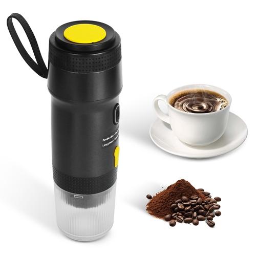 Portable Electric Espresso Machine Cordless Coffee Maker Self-Heating Car Espresso Maker with Anti-Dry Burn Fit for Ground Coffee/NS/DG Capsules for C image