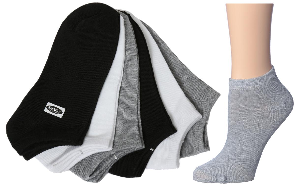 Women's Low Cut Socks - Black/White/Grey - Size 9-11 - 6-Pair Packs image
