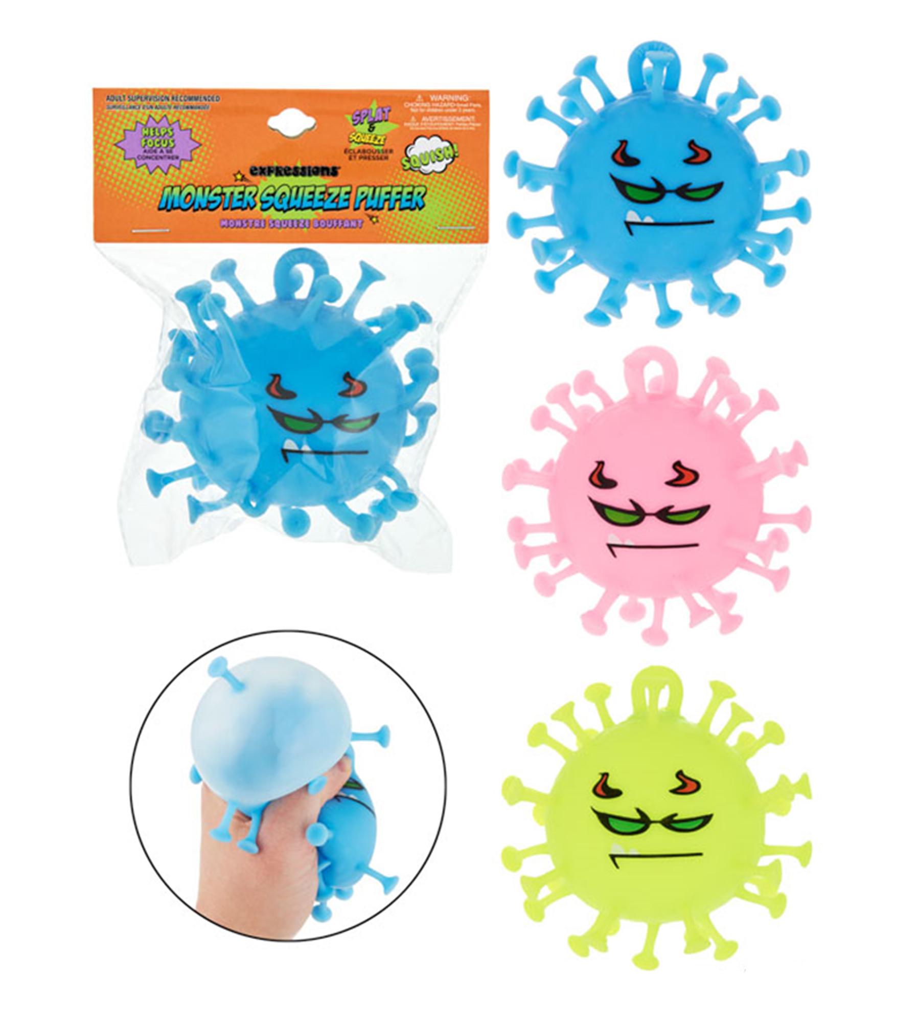 Monster Alien Squeeze Puffer Ball Toys image