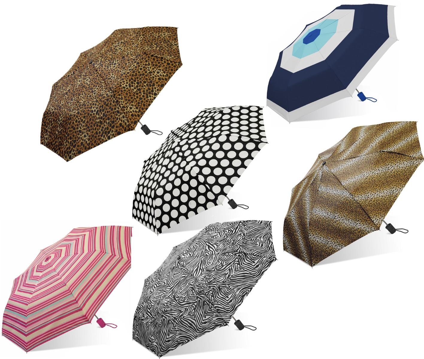 Weather Zone 42"  Automatic Open Supermini Umbrellas - Prints image