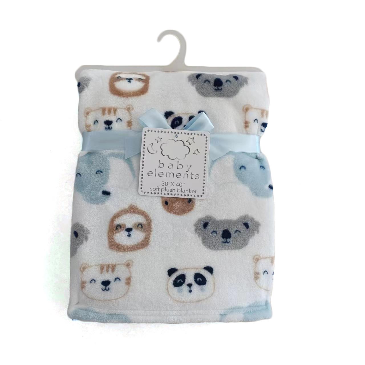 30" x 40" Soft Plush Printed Blankets - Zoo Animal Print image