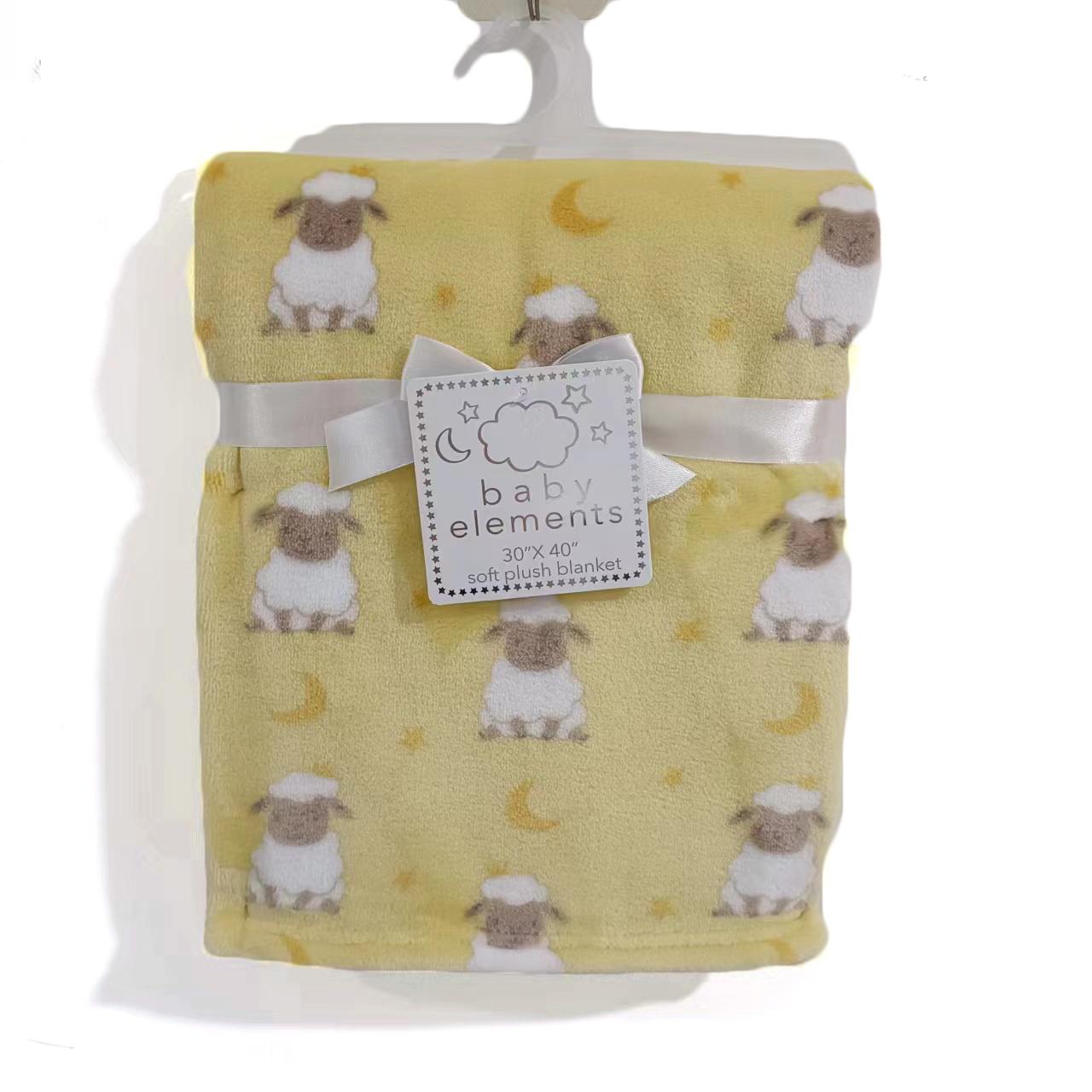 30" x 40" Soft Plush Printed Blankets - Sheep Print image