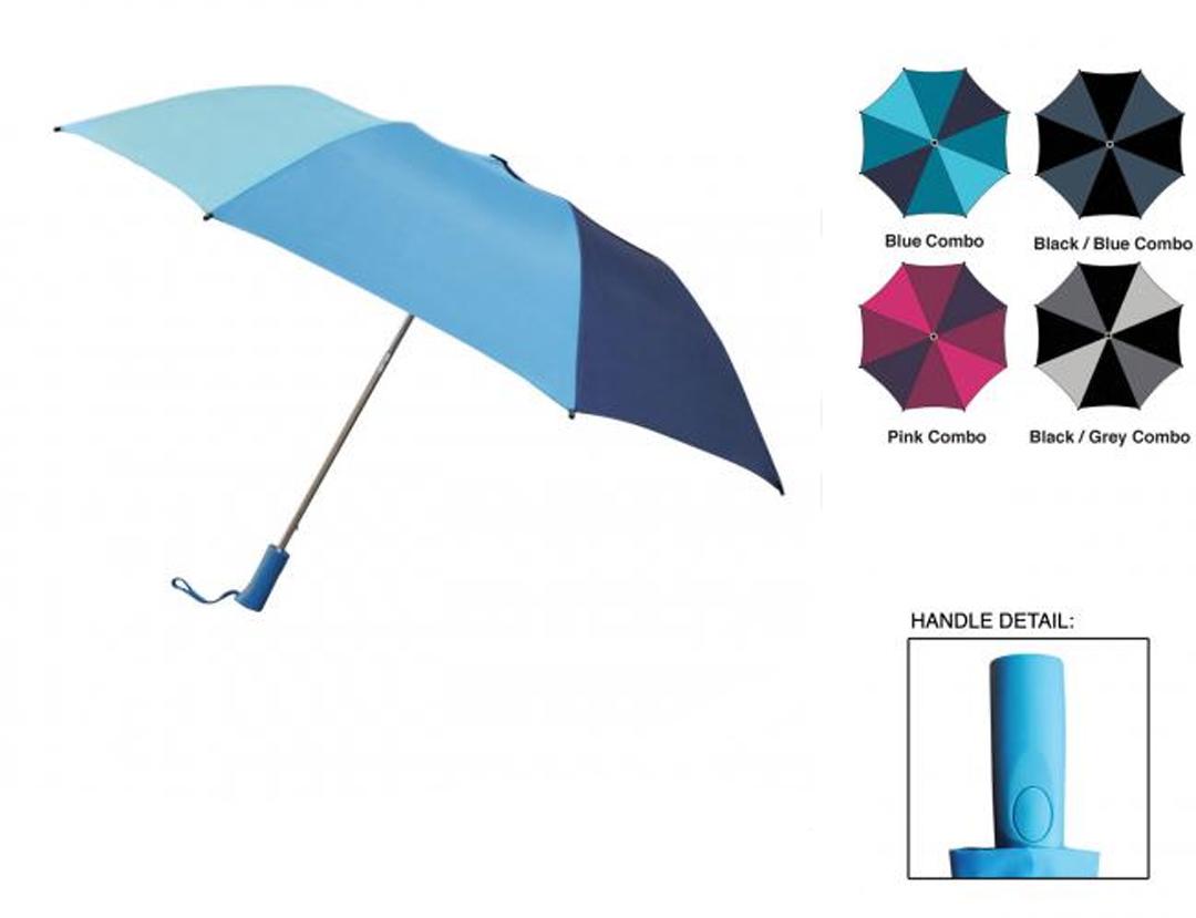 Weather Station 56" Arc Automatic Folding Golf Umbrellas - Solid Colors image