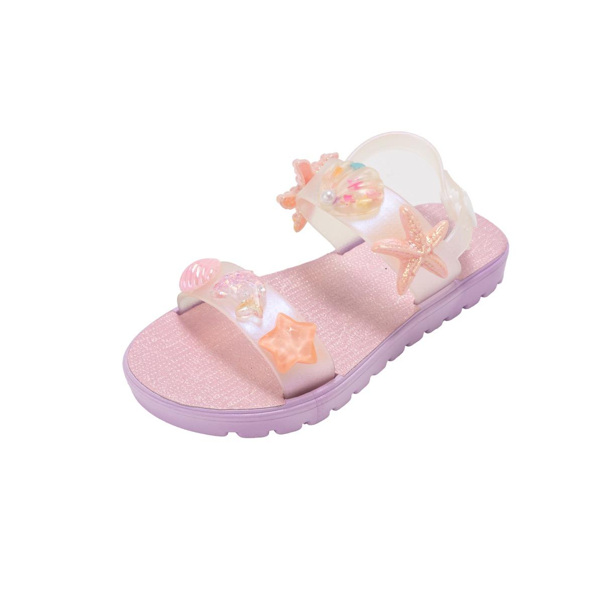 Toddler Girl PCU Strap Sandals w/ Beach Ornaments image