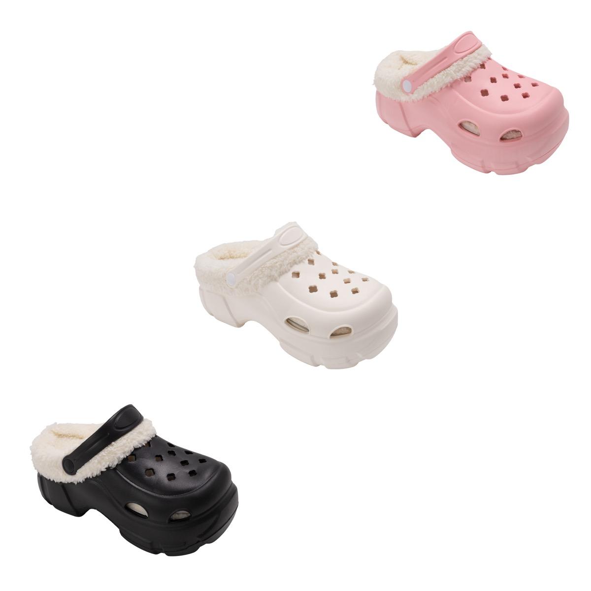 Women's Platform EVA Clogs w/ Faux Fur Lining image