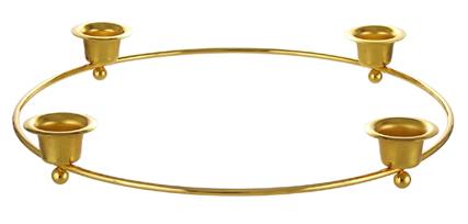 10.75" Wreath Taper Metal Candle Holder image