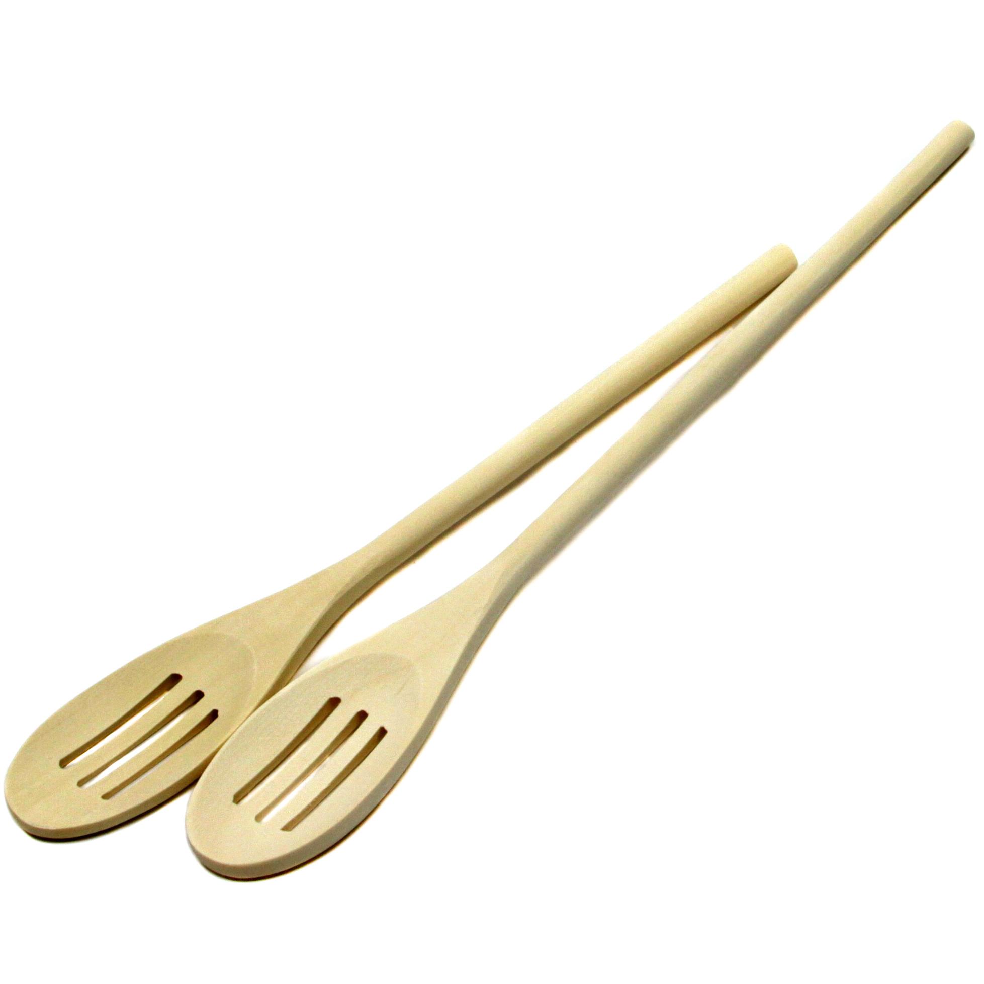 2 Piece Slotted Wooden Spoon Sets image