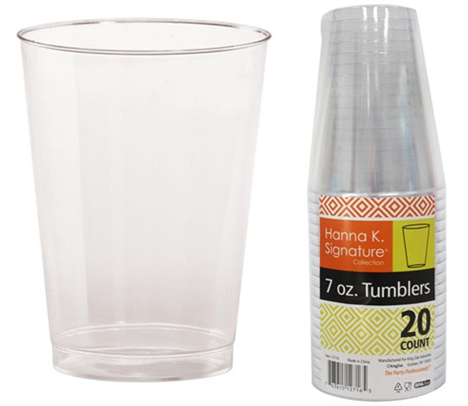 7 oz. Clear Tumbler Heavyweight  - Hanna K. Signature