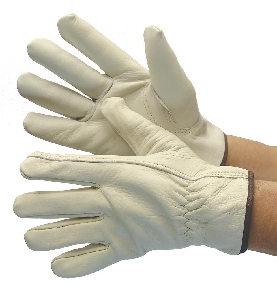 AB Grade Cowgrain Leather Driver Gloves w/ Keystone Thumb - Size: Medium