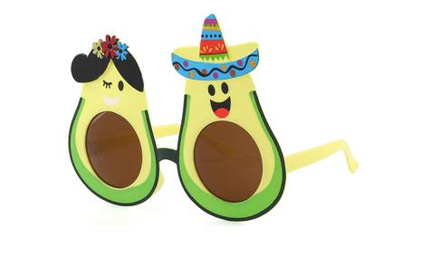 Avocado Emoji Novelty Party Glasses image