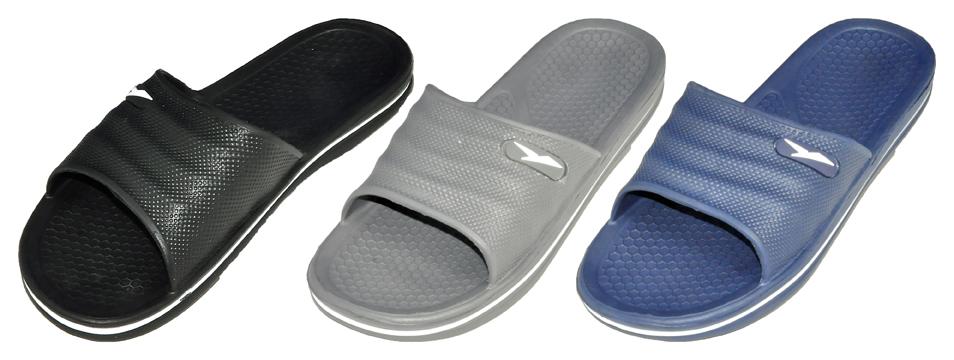 Men's Slide Sandals w/ Soft Footbed & Embellishment image