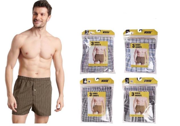 Men's Plaid Boxer Shorts - 3-Pack - Choose Your Size(s) image
