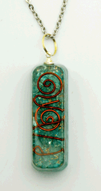 Light Blue Orgonite Necklace image