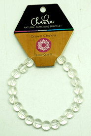 Crown Chakra Clear Quartz Bracelet image
