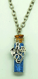 Dragon Roya Blur Glitter Botttle Necklace image