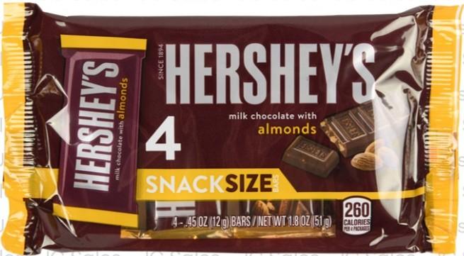 Hershey's Milk Chocolate w/ Almonds 24pk/4ct image