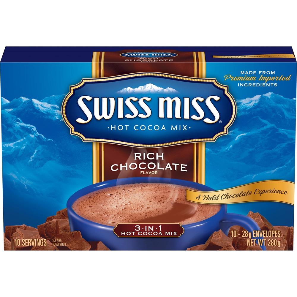 Swiss Miss Hot Cocoa Rich Chocolate 12/10/28g image