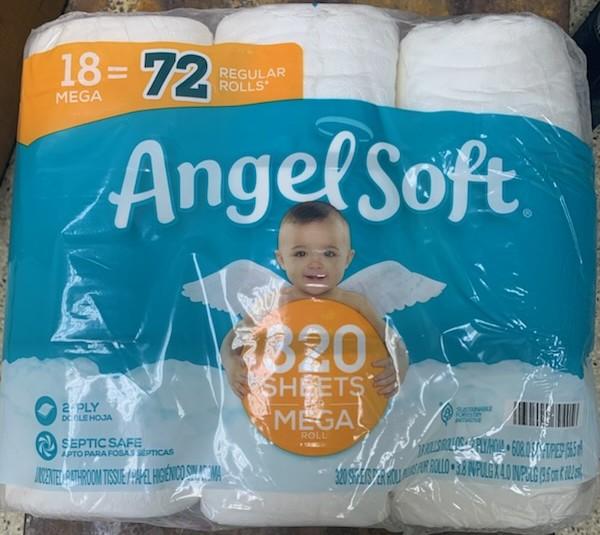 Angel Soft Bathroom Tissue 18 mega 320 sheets 48/18 rolls