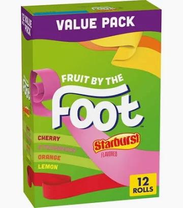 BETTY CROCKER FRUIT BY THE FOOT STARBURST 6/12CT/9oz