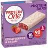 PROTEIN ONE PROTEIN BARS STRAWBERRIES CREAM 12/5CT/4.8oz image