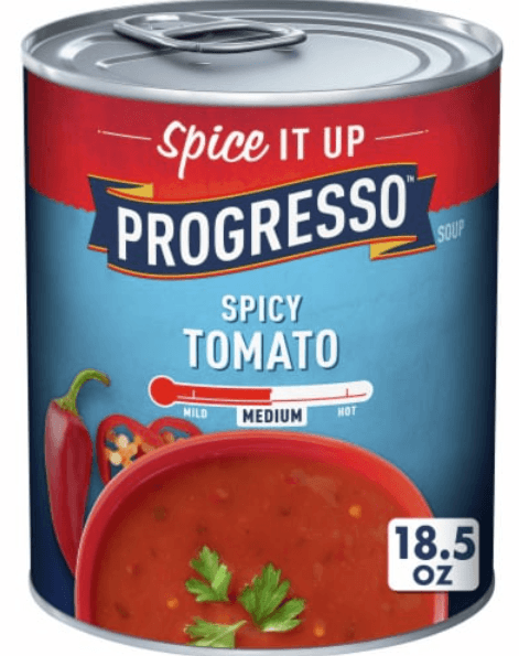 PROGRESSO SPICY TOMATO SOUP 12/18.50oz image