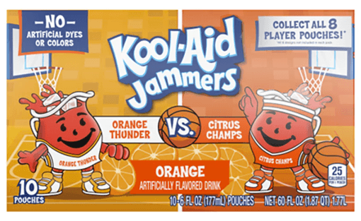 Kool aid Jammers Orange Thunder Vs Citrus Champs 4/10pouches/6floz image