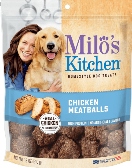Milo's Kitchen Tender Chicken Meatballs 4/18oz image