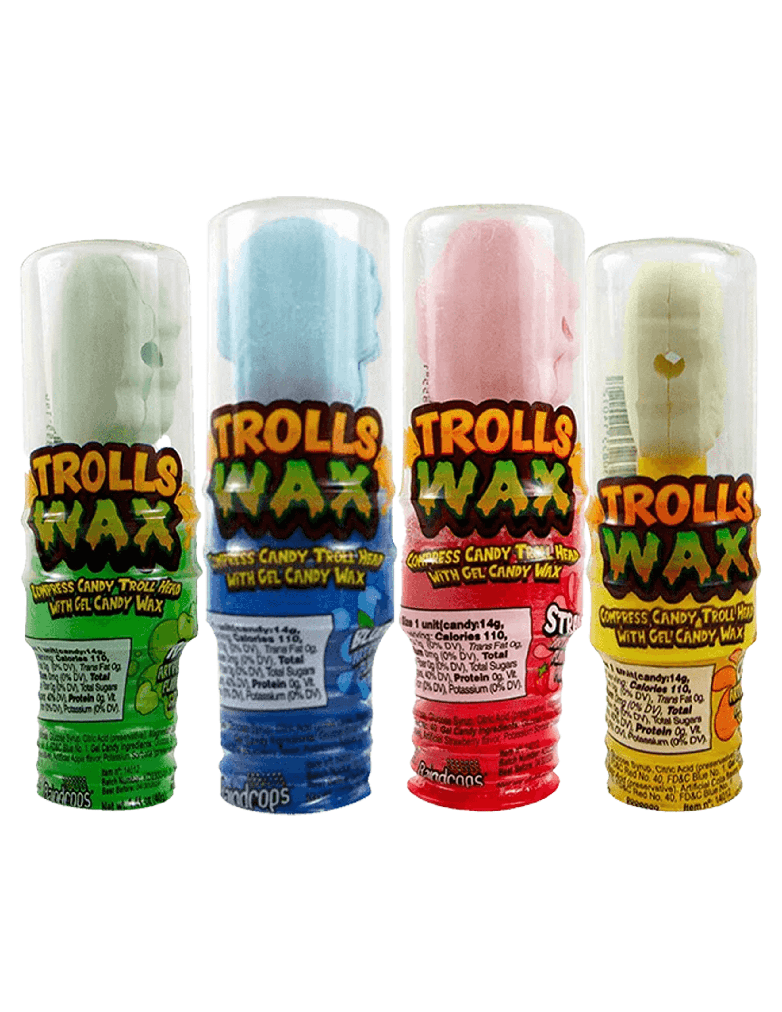 Trolls Wax Compressed Candy Troll Head 8/24/1.41oz image