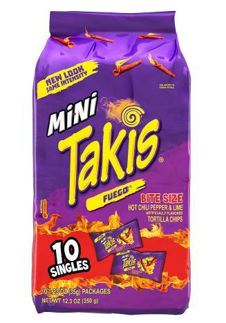 TAKIS MINIS FUEGO 6/10CT/1.23OZ BAG