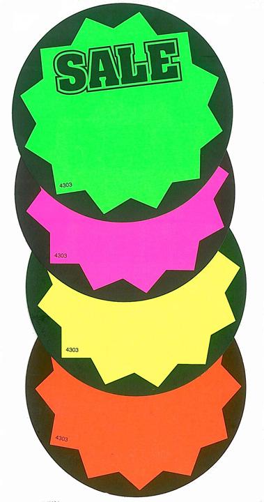 Hi Impact Circle Sign Cards SALE - #42SF