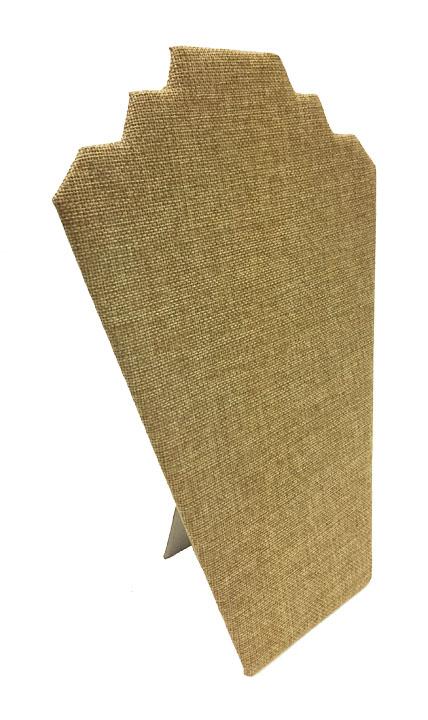 Burlap Necklace Display with Easel - #BLCD1