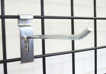 Gridwall Peg Hooks - 6in. Chrome - #GWH6C