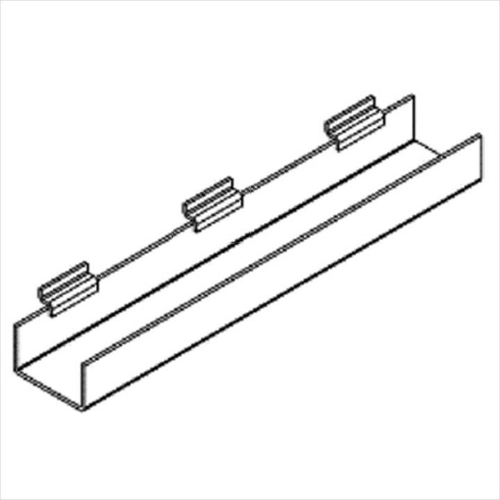 Slatwall J-Rack Flat Bottom for Book - 36" Long - #SWJRACK36 image