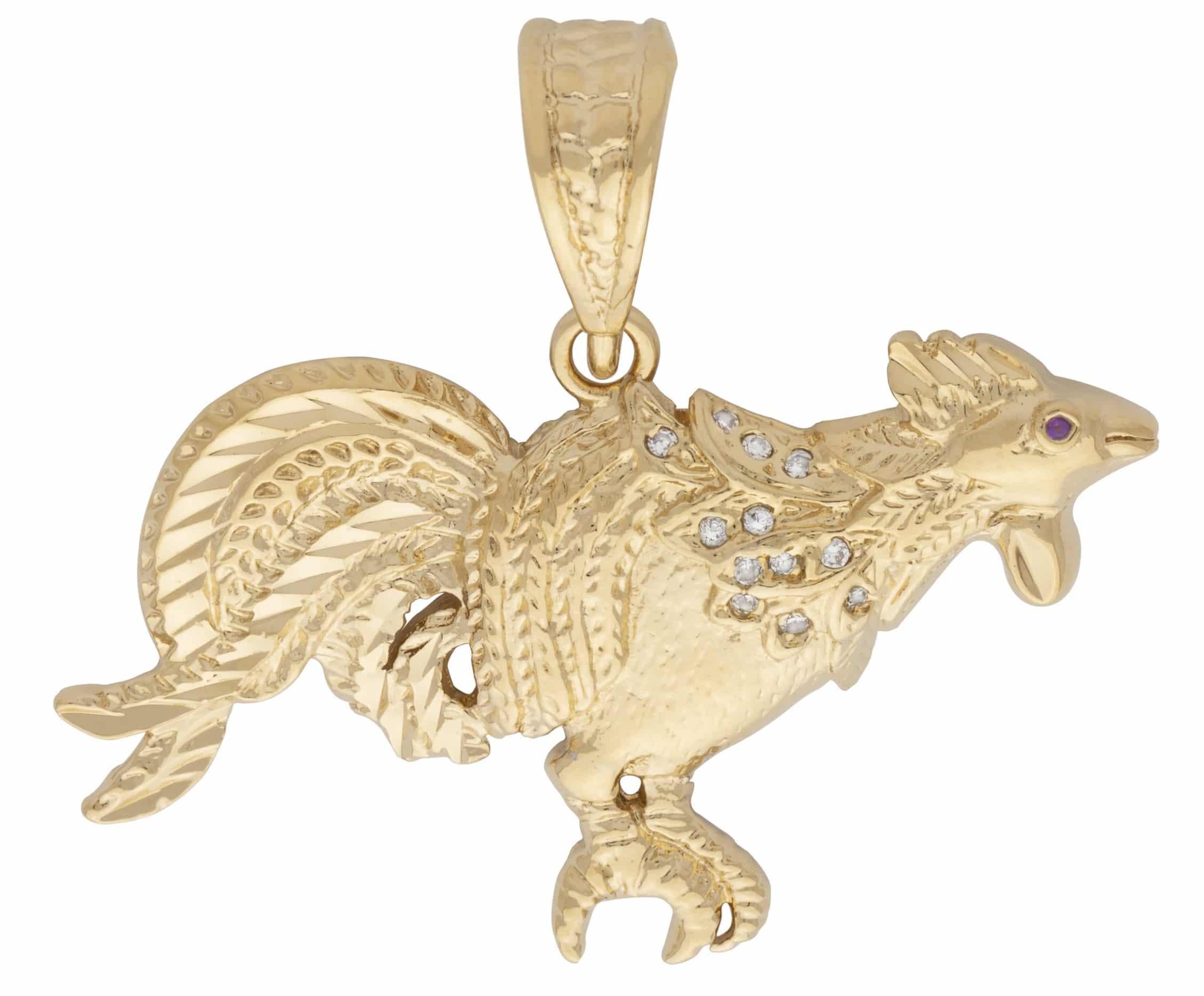 CZP-027 | CZ Rooster Pendant