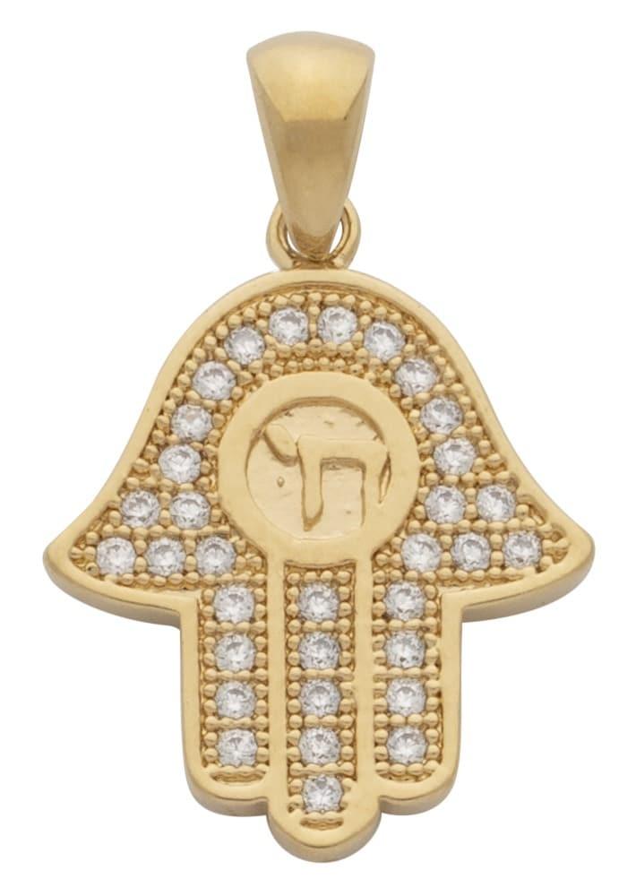 CZP-501 | CZ Jewish Hamsa Hand Pendant image