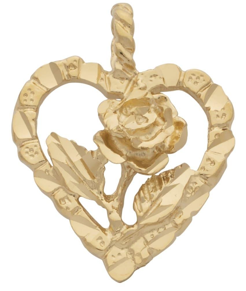 L-035 | Heart Charm Nugget With Rose image