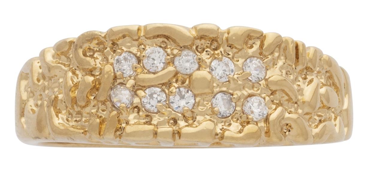 MN-032 | Mens Ring Nugget with CZ's image