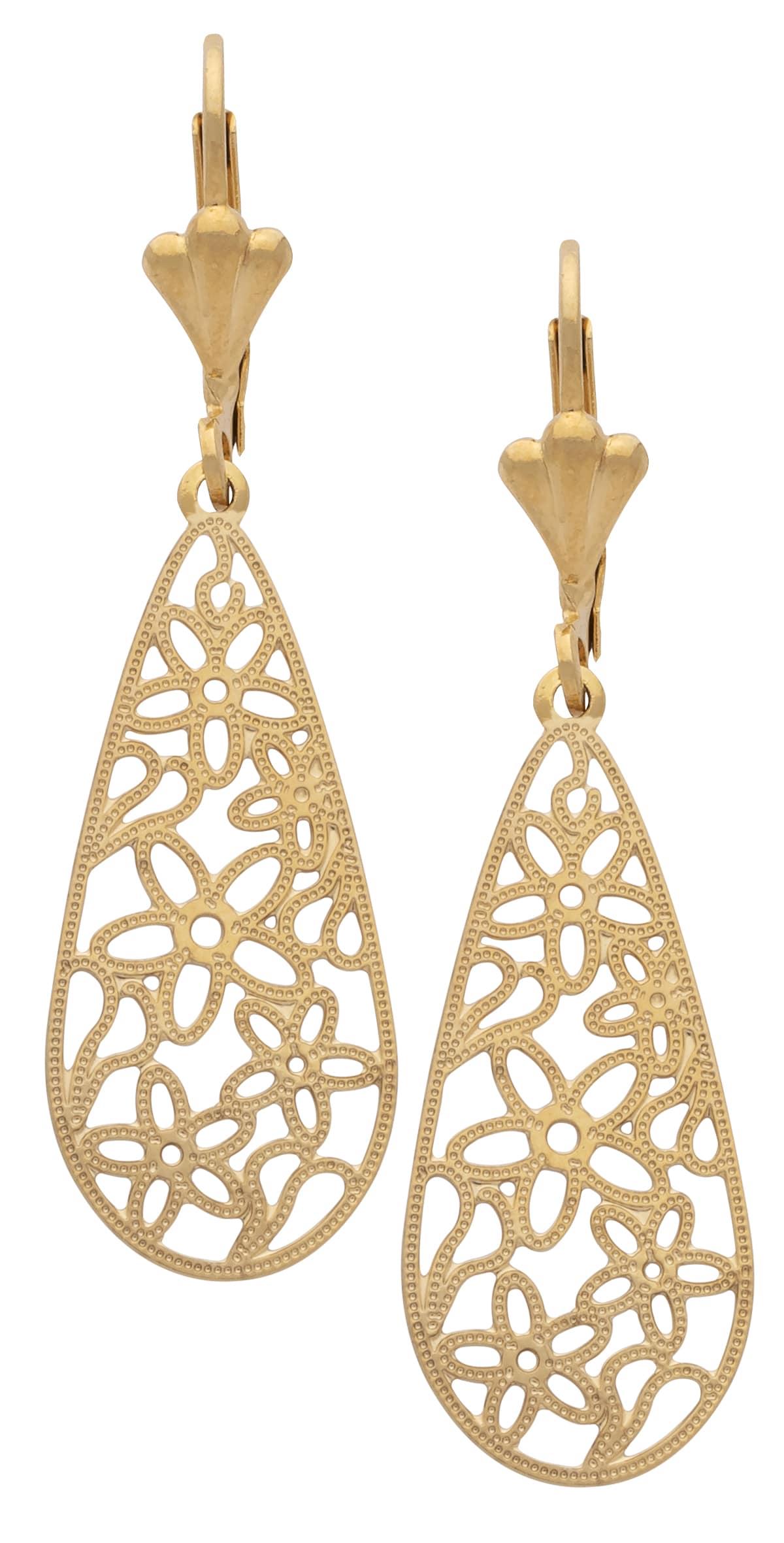 LE-051 | Ladies Earrings Filigree Flowers image