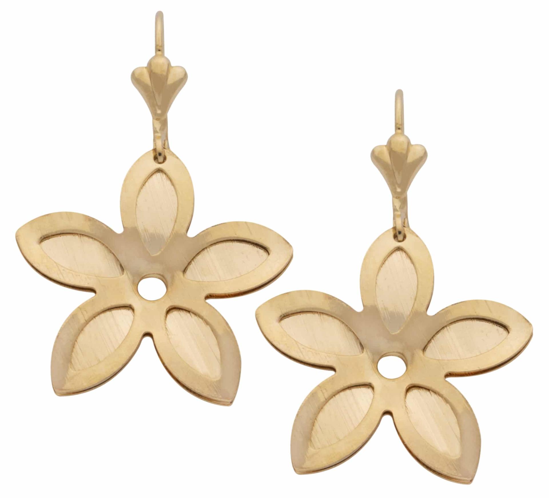 LE-052 | Ladies Earrings Flowers Dangling image