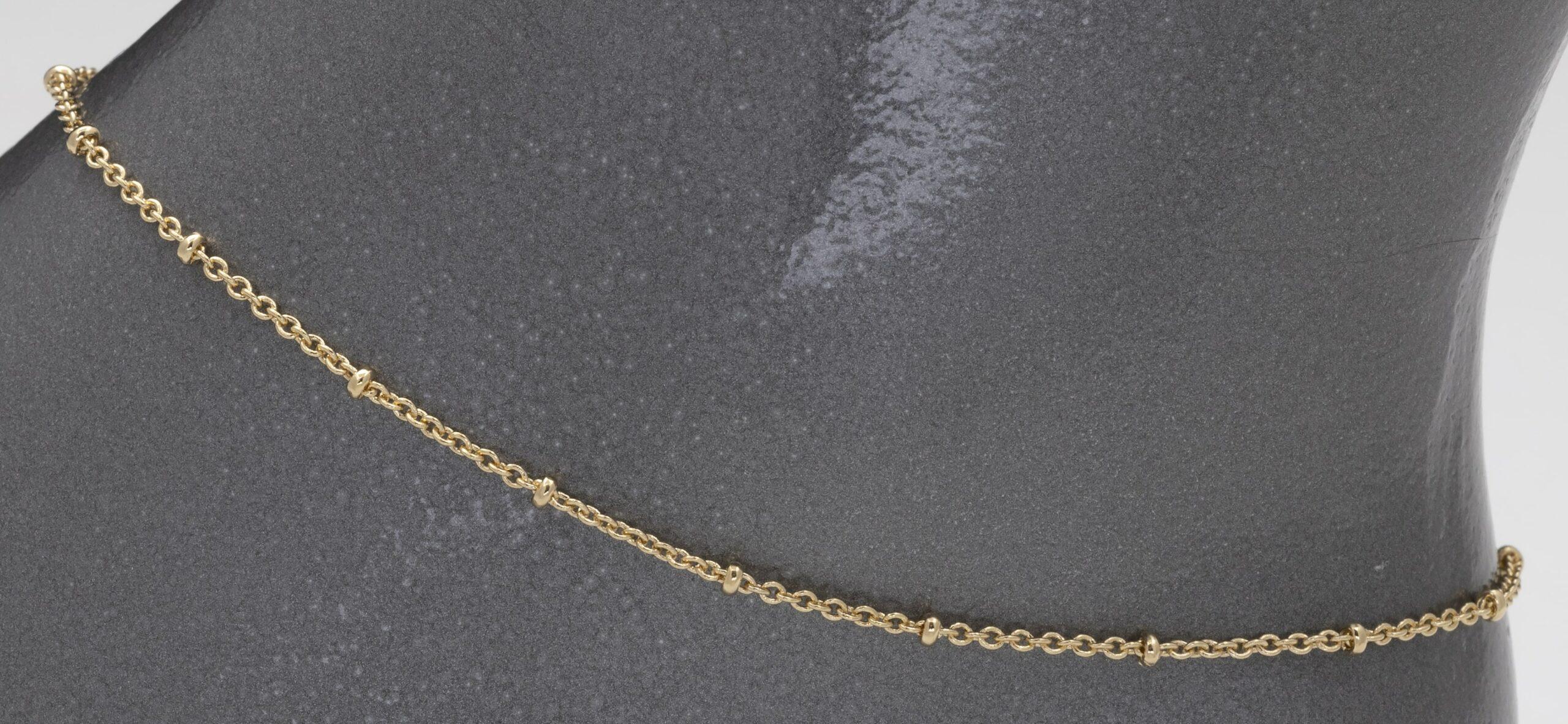 055A | Tiny Chain With Ball Anklet image